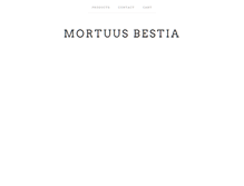 Tablet Screenshot of mortuusbestia.com